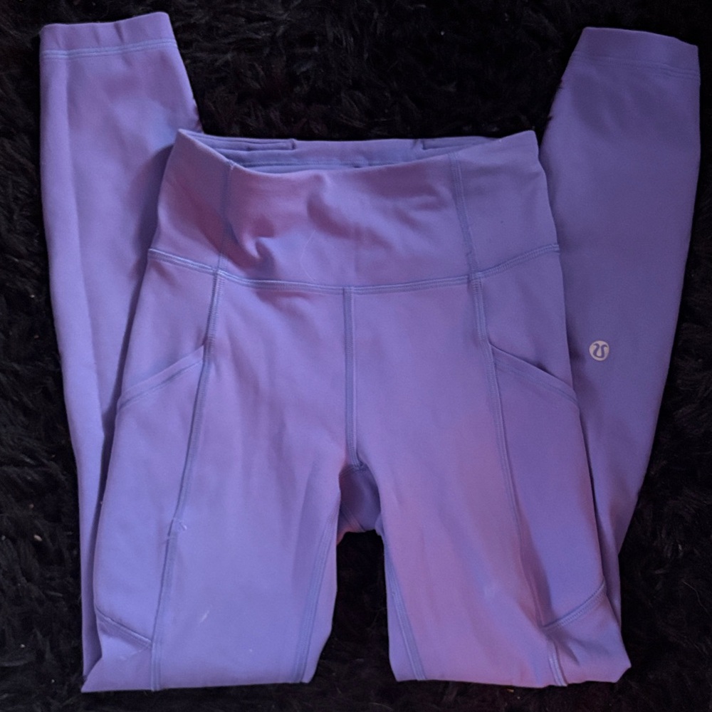 lululemon purple leggings size 0
